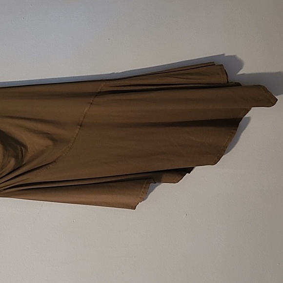 Anthropologie Daily Practice Olive Green Racer Back Ruched Asymmetrical Dress S - Picture 9 of 10